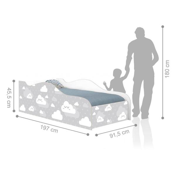 Imagem de Cama Like Nuvenzinha Unisex Solteiro Com Colchão