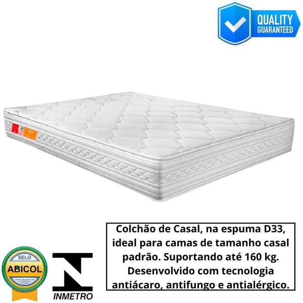 Imagem de Cama Montessori Casal 193x143 com Grade Proteção com Colchão