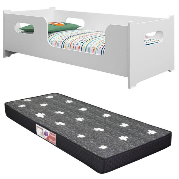 Imagem de Cama Montessori Solteiro Colchão D20 188X88 MDF/MDP Encanto