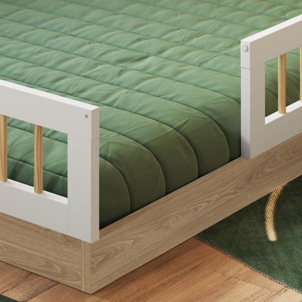 Imagem de Cama Montessoriana Infantil 188X38 cm AFT009 Aveiro OAK Branco Comm