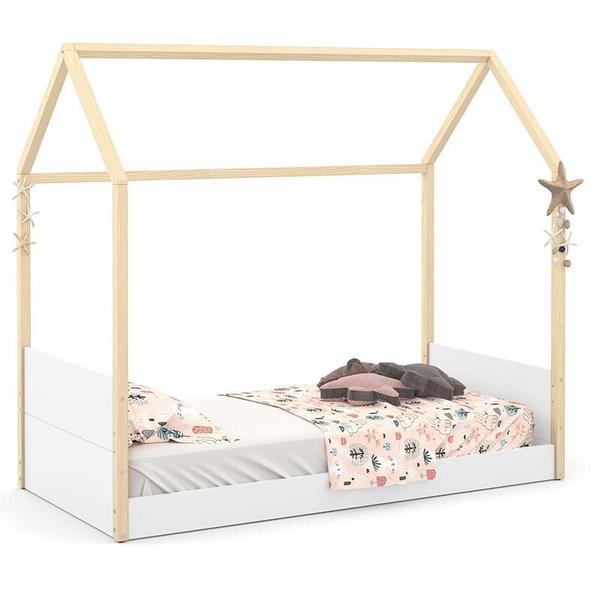 Imagem de Cama Montessoriana Kids Liv Branco Soft Natural  Matic