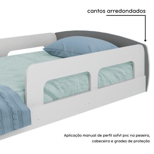 Imagem de Cama Montessoriana Solteiro Jardim Com Protecao