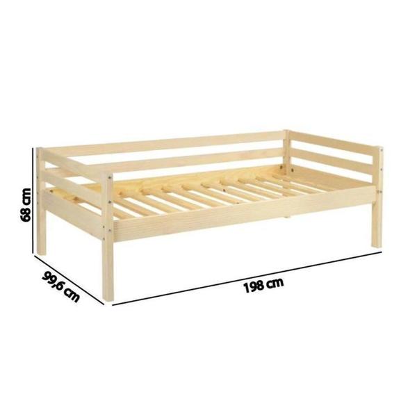 Imagem de Cama Montessoriano Prime House com Telhado V e Janelinha Casatema Branco/Natural