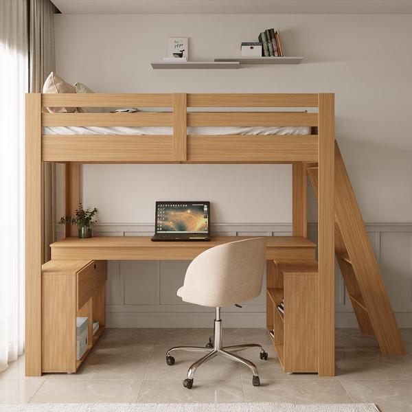 Imagem de Cama Office Star Light com Escada Inclinada Casatema