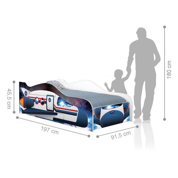 Cama Ônibus Espacial Joy Azul Solteiro Com Colchão - Mais de Casa Imagem de Cama Ônibus Espacial Joy Azul Solteiro Com Colchão
