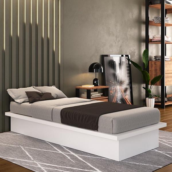 Imagem de Cama Oriental de Solteiro Branco - Foscarini