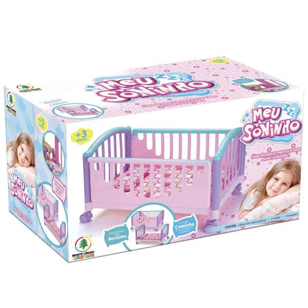 Imagem de Cama Para Boneca Reborn Berço Recem Nascido 55cm Infanil