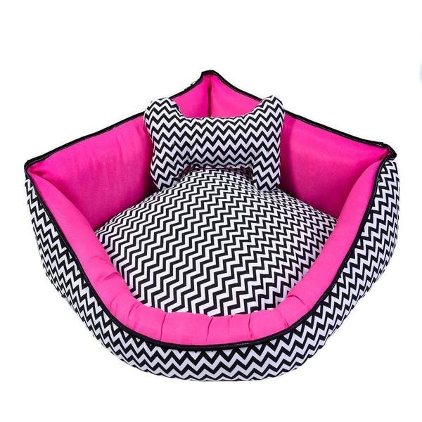 Imagem de Cama Pet De Canto Luna Top Extra Grande Criative Pink