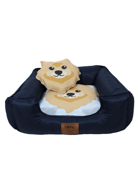 Imagem de Cama Pet Luxo Personalizada Para Cachorro Femea e Macho 60cm