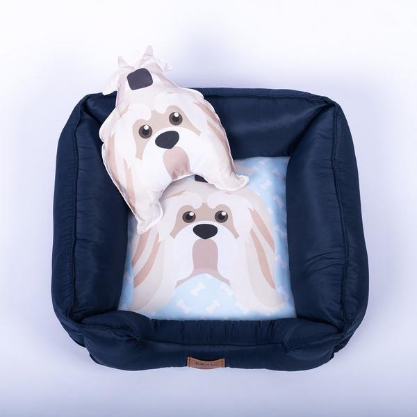 Imagem de Cama Pet Luxo Personalizada Para Cachorro Femea e Macho 60cm