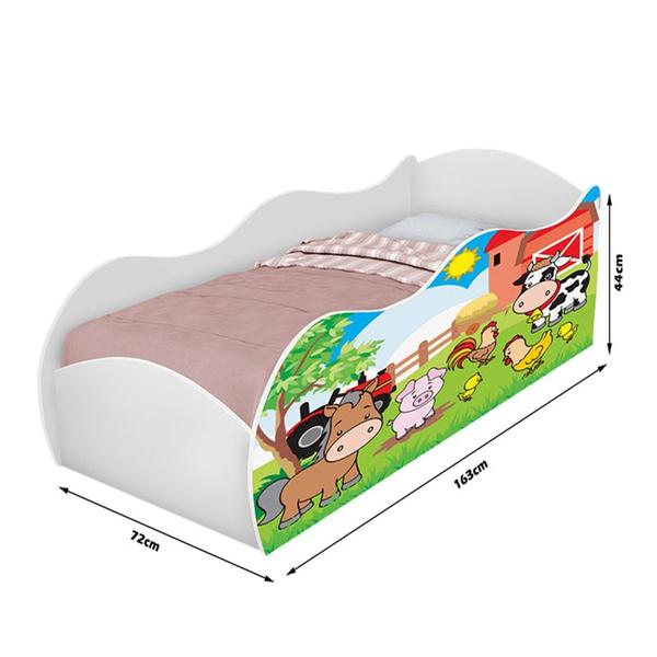 Imagem de Cama Quarto Infantil Carro com Colchão