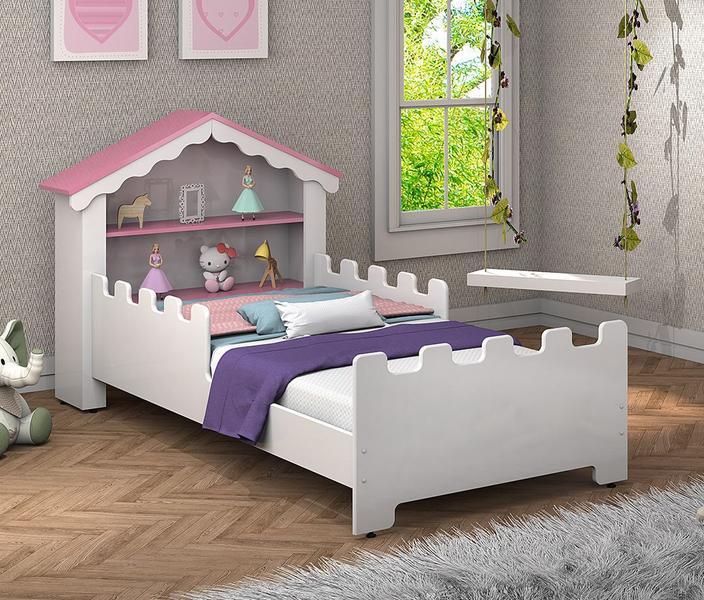 Imagem de Cama Quarto Infantil Com Grade de Proteção Magia