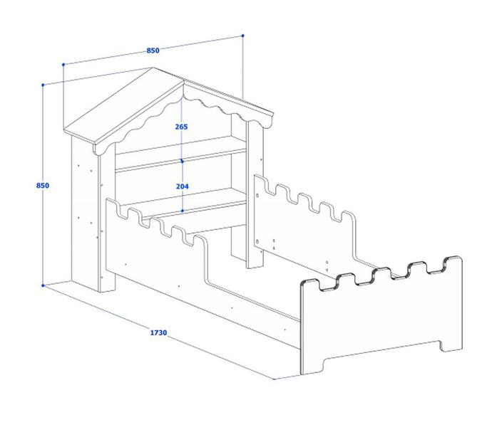 Imagem de Cama Quarto Infantil Com Grade de Proteção Magia