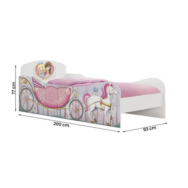 Imagem de Cama Quarto Princesa na Floresta Infantil