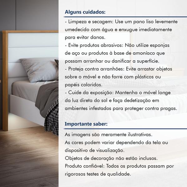 Imagem de Cama Queen 160cm com LED Freetown