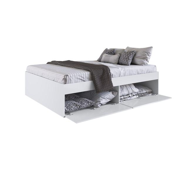 Imagem de Cama Queen Com 4 Portas 160 Tokio Branco