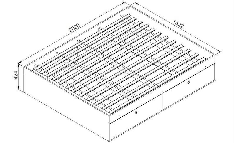 Imagem de Cama Queen Com 4 Portas 160 Tokio Montana