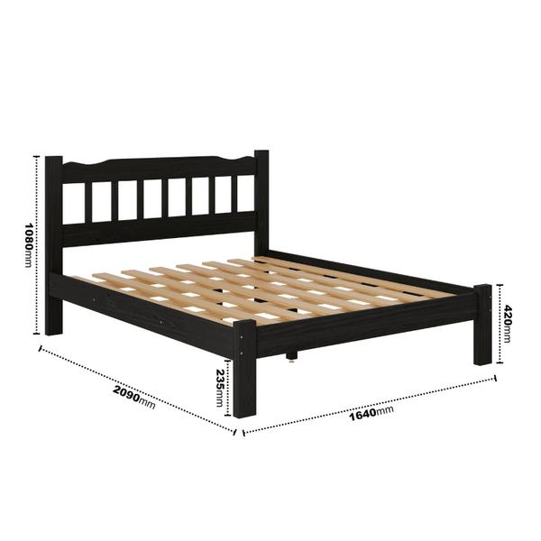 Cama Queen New Perola Reforçada Cor Preto - Nemargi Imagem de Cama Queen New Perola Reforçada Cor Preto