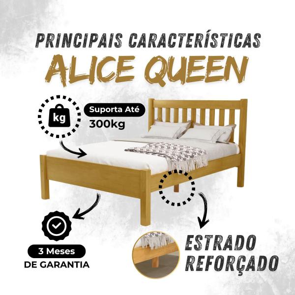 Imagem de Cama Queen Size Alice na Cor Mel