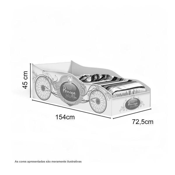 Imagem de Cama Racer Juvenil Pink com Colchão Gabrielli