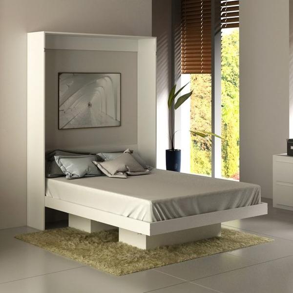 Imagem de Cama Retratil De Parede Casal CM8016 Branco Tecno Mobili