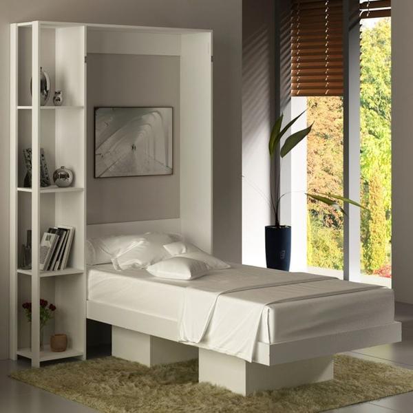 Imagem de Cama Retratil De Parede Solteiro CM8013 Branco Tecno Mobili