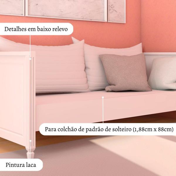 Imagem de Cama Sofá Infantil Tudor Timber Branco