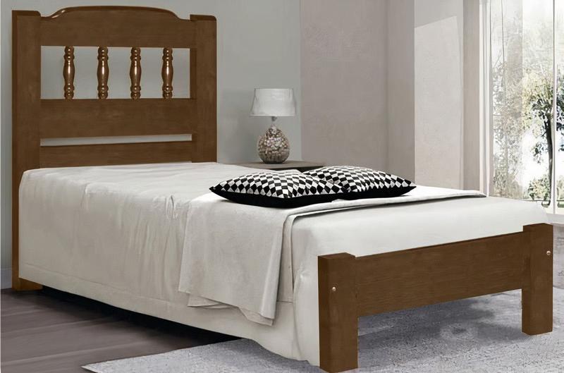 Cama Solteirão (Solteiro Extra) Roma de Madeira Maciça Angelim Pedra/Tauari - Cor Imbuia - SANTA ROSA Imagem de Cama Solteirão (Solteiro Extra) Roma de Madeira Maciça Angelim Pedra/Tauari - Cor Imbuia