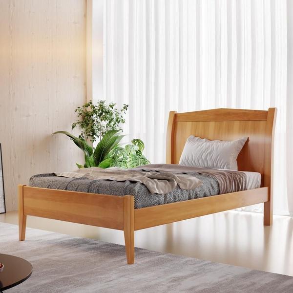 Cama Solteiro 90cm Harmonia Nogueira Josandro Imagem de Cama Solteiro 90cm Harmonia Nogueira Josandro