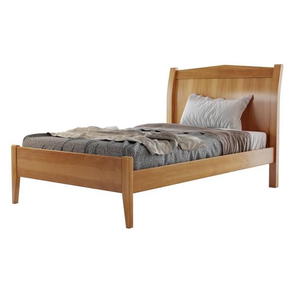 Cama Solteiro 90cm Harmonia Nogueira Josandro Imagem de Cama Solteiro 90cm Harmonia Nogueira Josandro