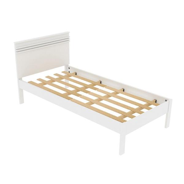 Imagem de Cama Solteiro 98,6x93x195 cm Branco Tecnomobili