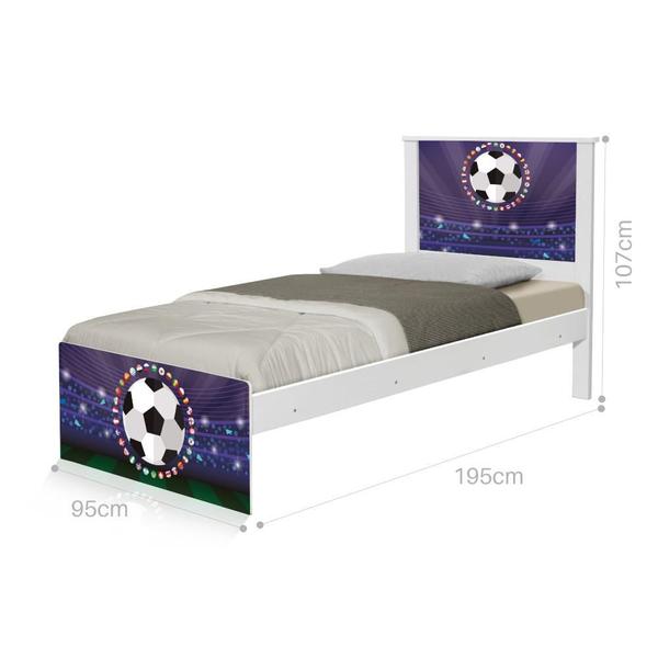 Imagem de Cama Solteiro Adesivada Copa Futebol Estádio