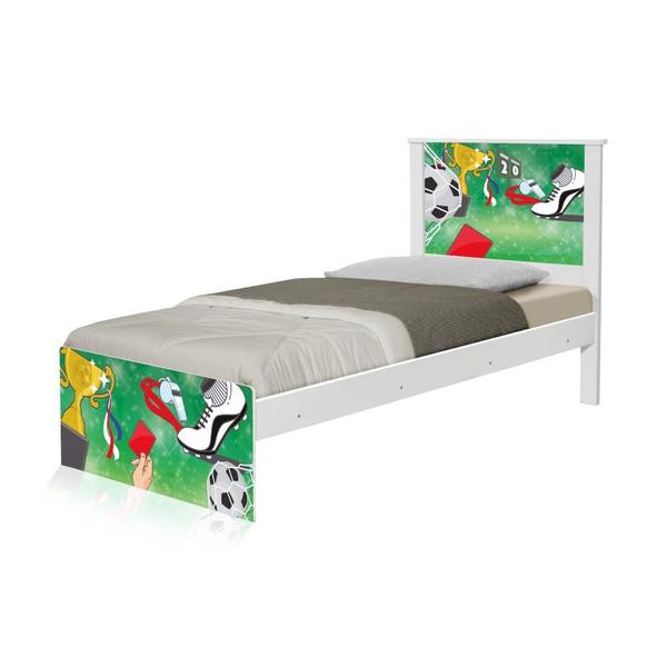 Imagem de Cama Solteiro Adesivada Futebol Placar