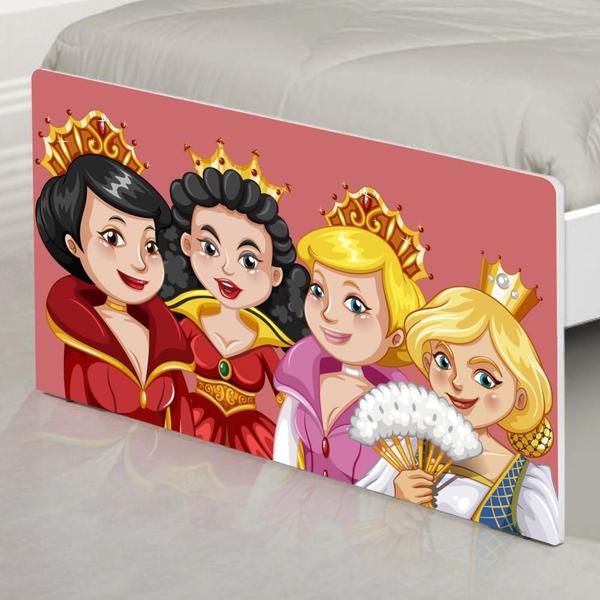 Imagem de Cama Solteiro Adesivada Princesas Medievais com Colchão