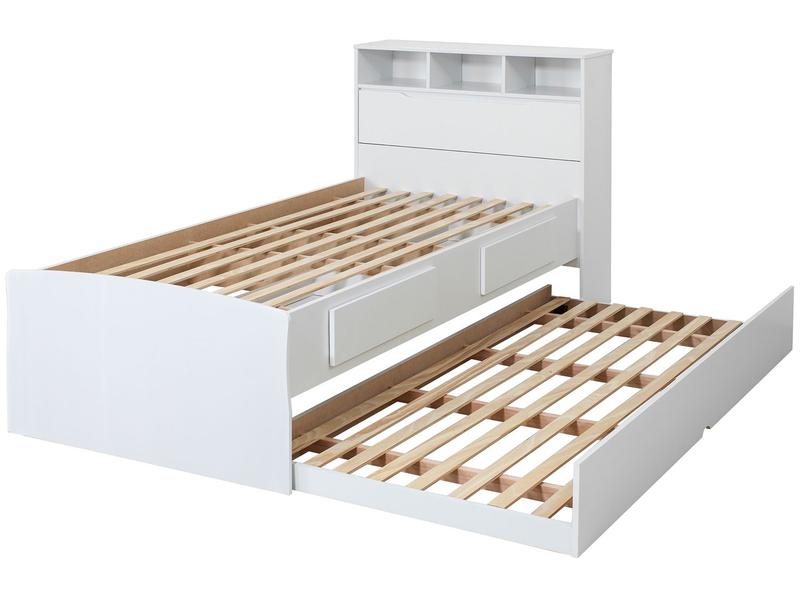 Cama Solteiro Baú 2 Gavetas Cama Auxiliar - Conquista Móveis Ravena