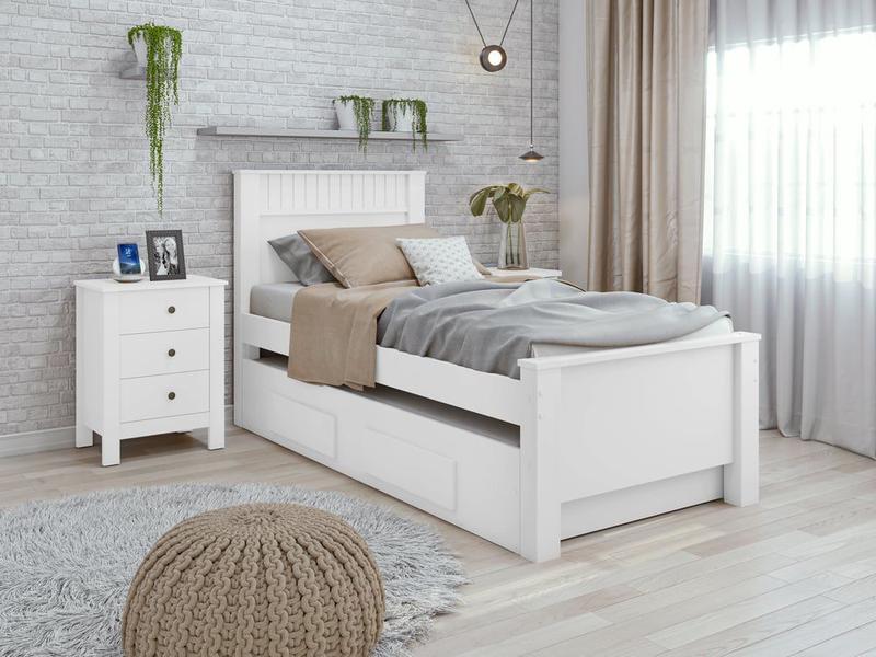 Imagem de Cama Solteiro Bibox 2 Gavetas Athenas - Lopas