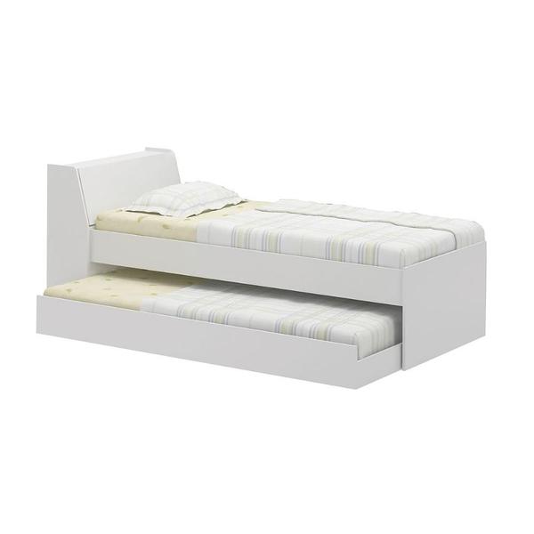 Imagem de Cama Solteiro Bicama Ditália BB-28 Branco Cozy