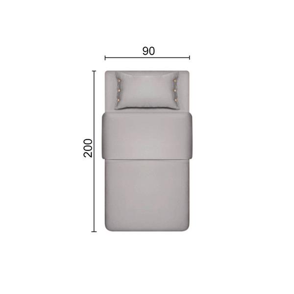 Imagem de Cama Solteiro Centauro Facto Slip Branco 90x200x64 cm S/ Fio