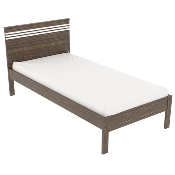 Imagem de Cama Solteiro CM8010 Nogal Branco Tecno Mobili