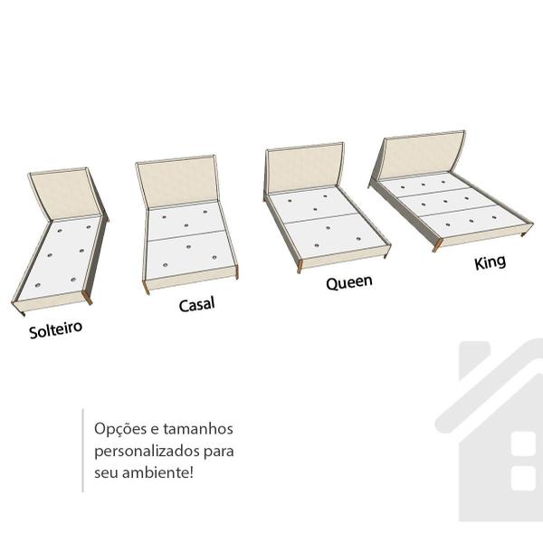 Imagem de Cama Solteiro com Cabeceira e Mesa de Cabeceira 100% MDF