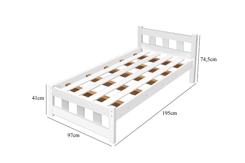 Imagem de Cama Solteiro Com Cama Auxiliar Pop Para Crianças Adolescente De MDF Com 2 Colchão Incluso