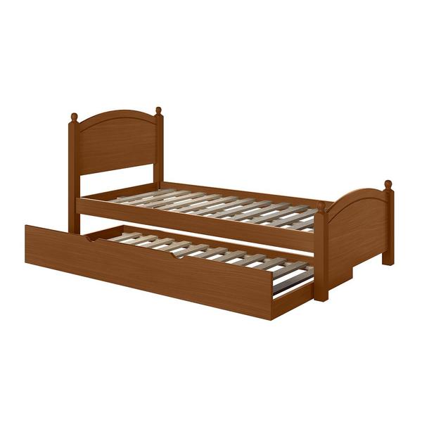 Imagem de Cama Solteiro De Madeira Woodstore Com Cama Auxiliar