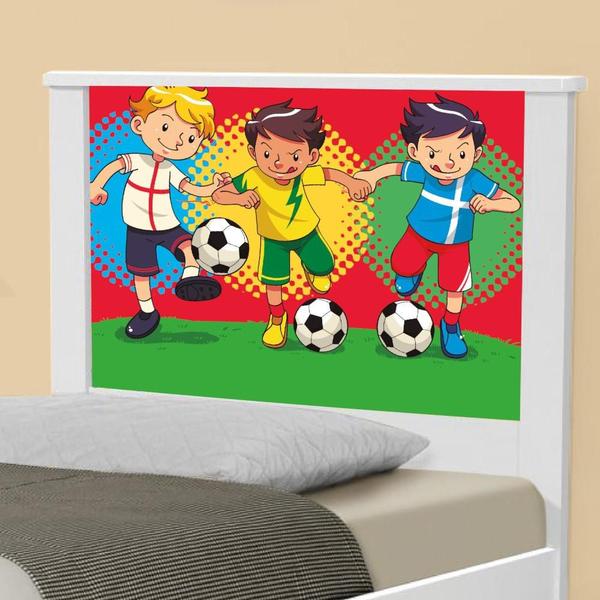 Imagem de Cama Solteiro Futebol Meninos com Colchão