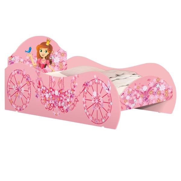 Imagem de Cama Solteiro Infantil Com Colchão Menino Menina Carro Stock Car Azul Princesas Meninas Montessoriana Corrida Facil Acesso quarto criança