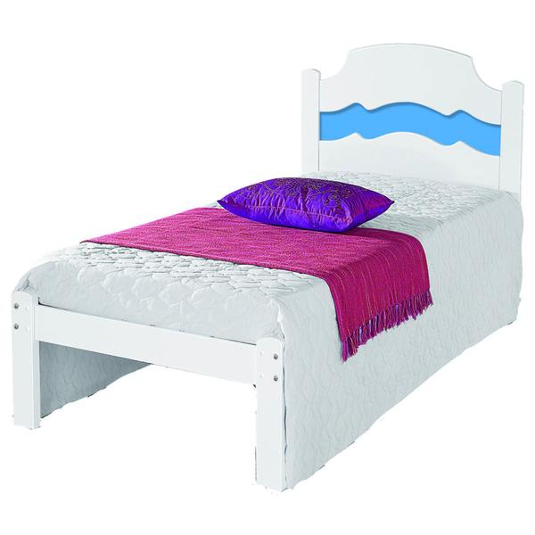 Imagem de Cama Solteiro Iris Cambel Móveis Flex Color Branco