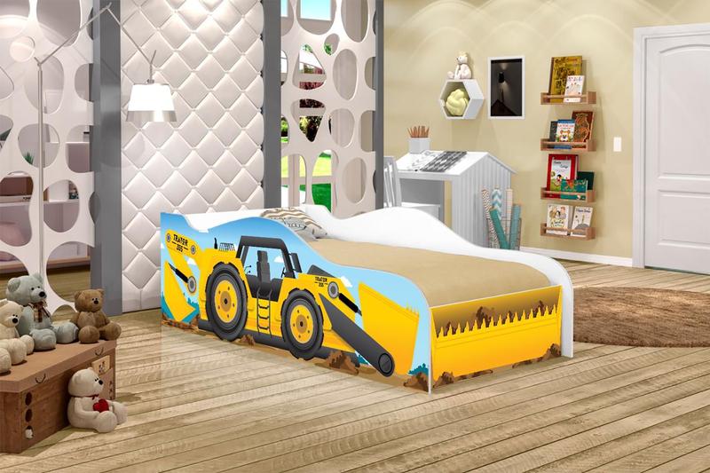 Imagem de Cama Solteiro Kids Speciale Trator com Colchão