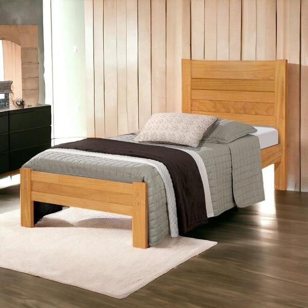 Cama Solteiro Lara Imbuia com Colchão Atraente - Atraente Móveis Imagem de Cama Solteiro Lara Imbuia com Colchão Atraente