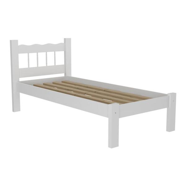 Imagem de Cama Solteiro Madeira Maciça para Colchão 78/88 x 188cm Madri Multimóveis VCR4141