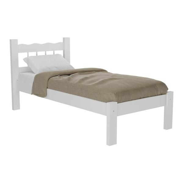 Imagem de Cama Solteiro Madeira Maciça para Colchão 78/88 x 188cm Madri Multimóveis VCR4141