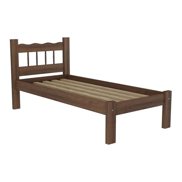 Imagem de Cama Solteiro Madeira Maciça para Colchão 78/88 x 188cm Madri Multimóveis VCR4141